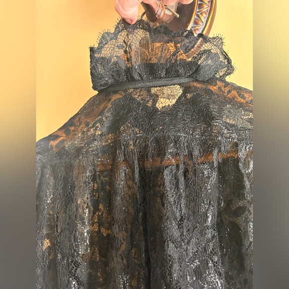 Vinage 70s Léo chevalier lace dress - Picture 10 of 16